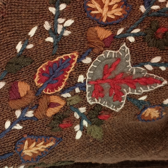 Cottagecore Woodland Embroidered Sweater - Picture 3 of 5